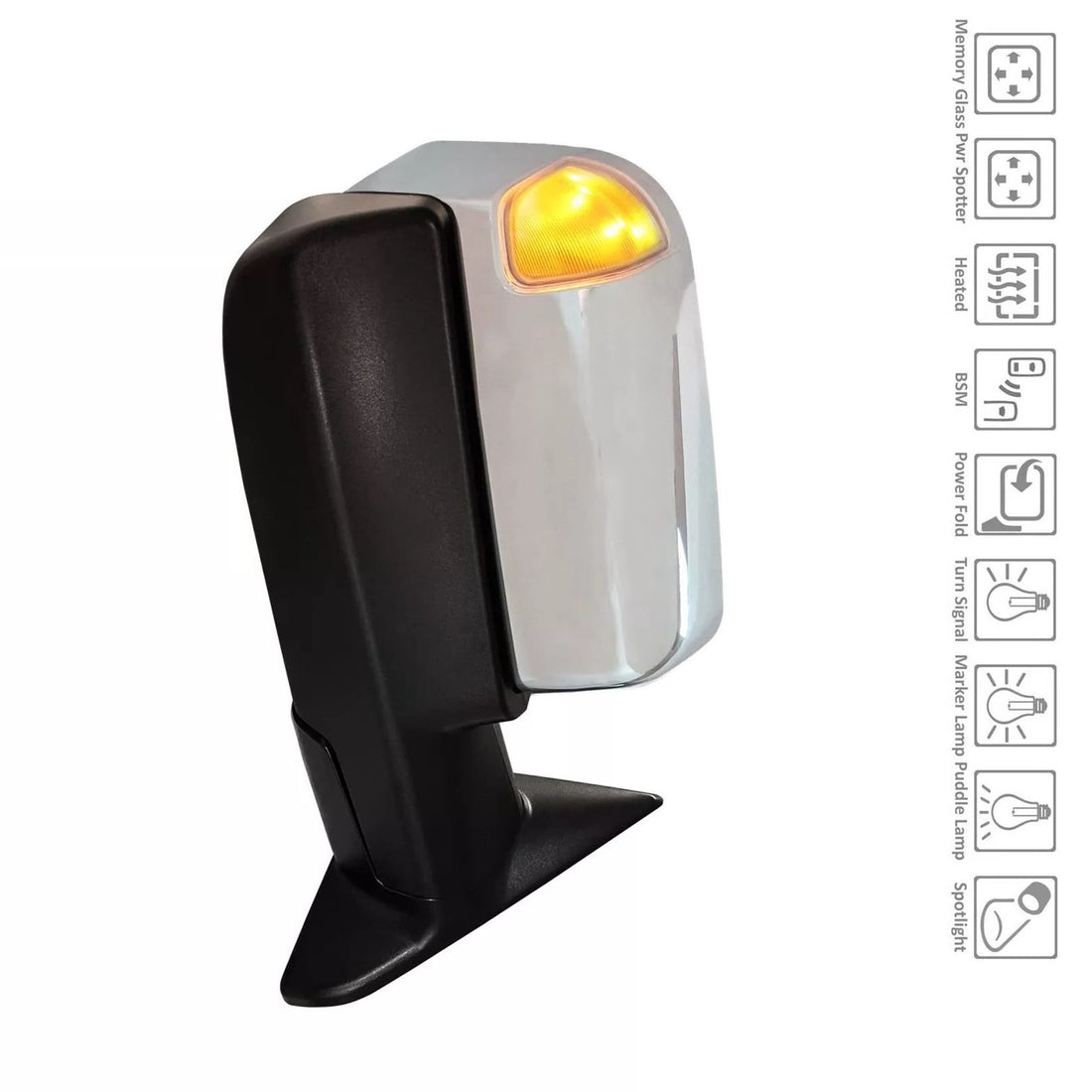 Right Side Mirror outside rear view 2019 - 2022 RAM 2500 CH1321490 68374946AD