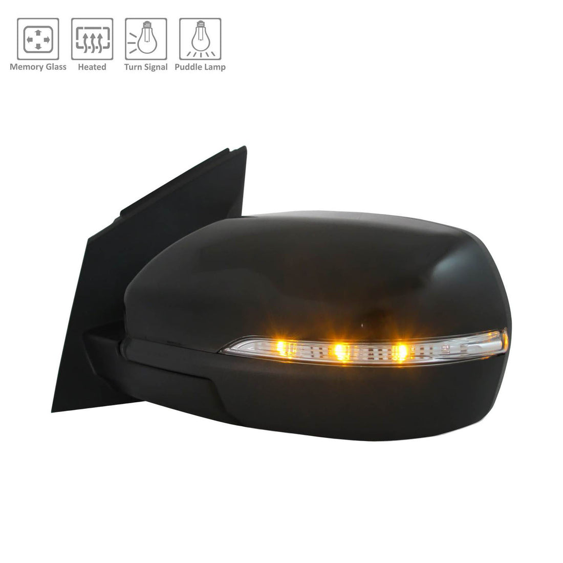 Left Side Mirror outside rear view 2015 - 2018 FORD EDGE FO1320562 FT4Z17683DA-PFM