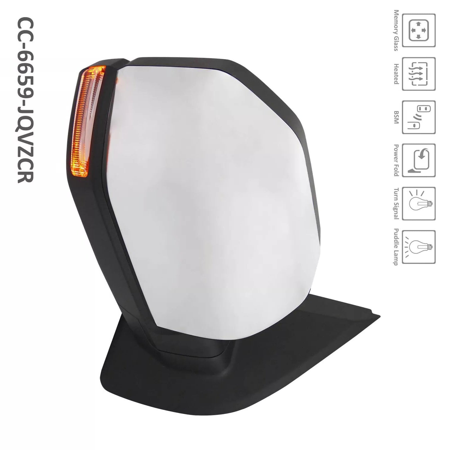 Right Side Mirror outside rear view 2015 - 2018 FORD F-150 FO1321528 FL3Z17682JB