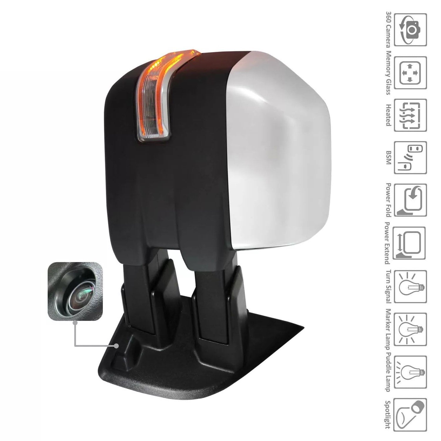 Right Side Mirror outside rear view 2015 - 2018 FORD F-150 FO1321573 FL3Z17682AJ