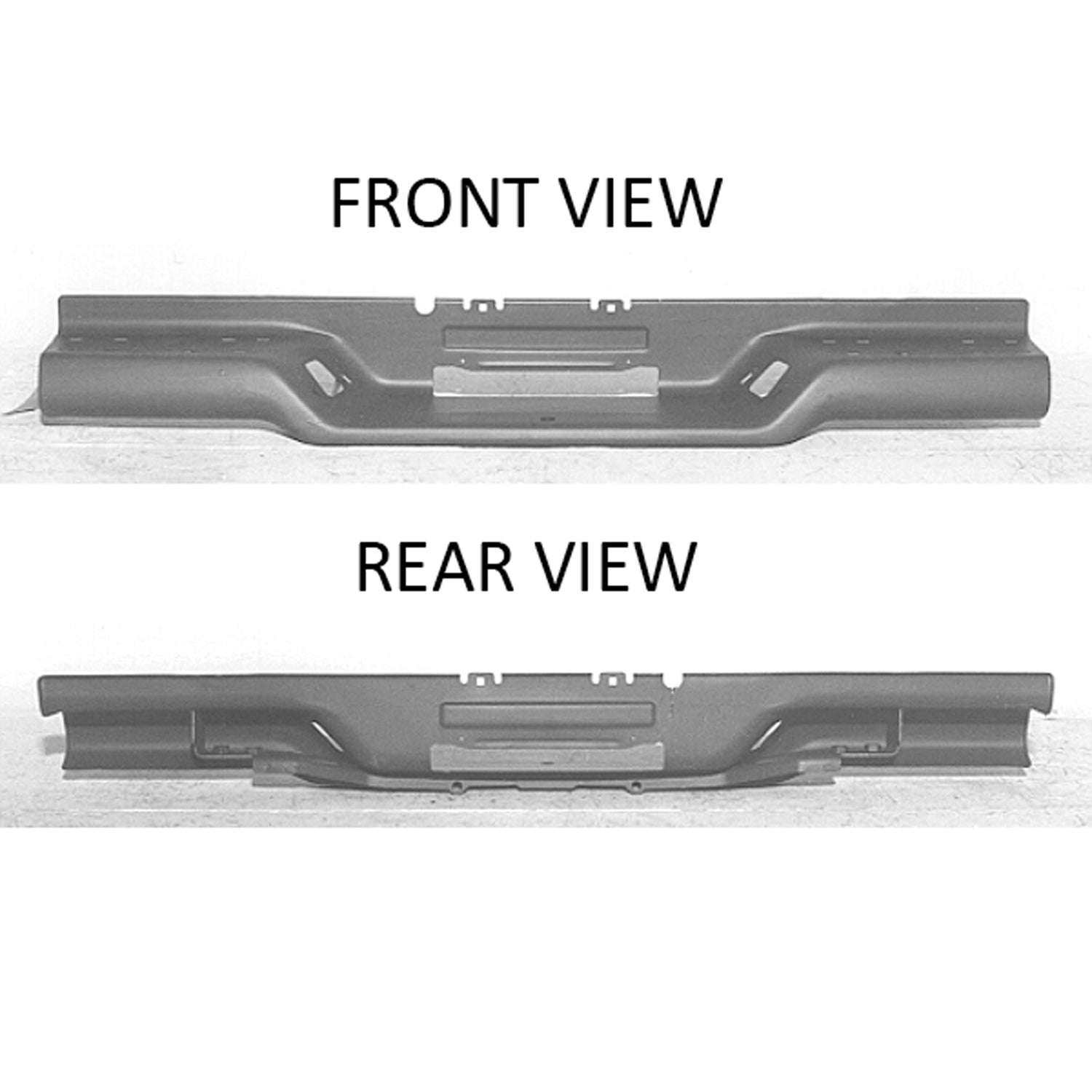 Rear bumper face bar 1994 - 1997 CHEVROLET S10 GM1102166 15647700