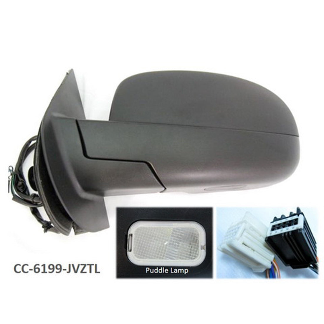 Left Side Mirror outside rear view 2007 - 2014 CHEVROLET SUBURBAN 1500 GM1320435 25831194-PFM