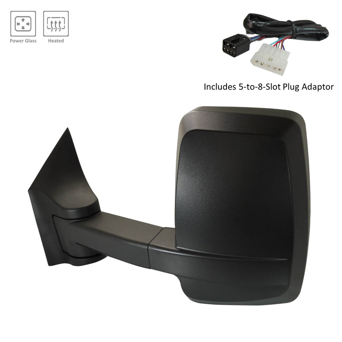 Left Side Mirror outside rear view 2003 - 2014 CHEVROLET EXPRESS 1500 GM1320530 22759636-PFM