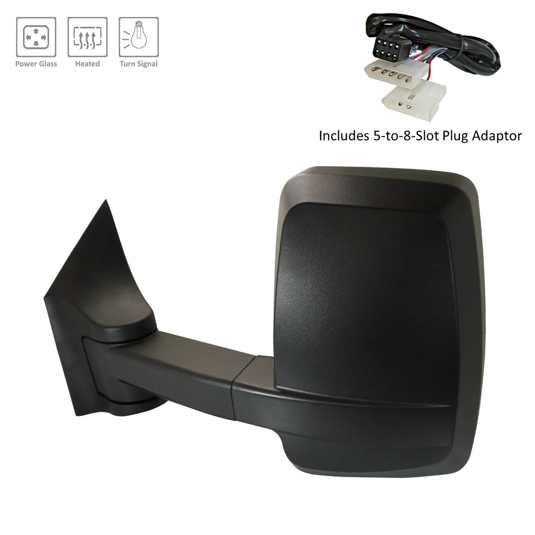 Left Side Mirror outside rear view 2003 - 2014 CHEVROLET EXPRESS 1500 GM1320531 22759636-PFM