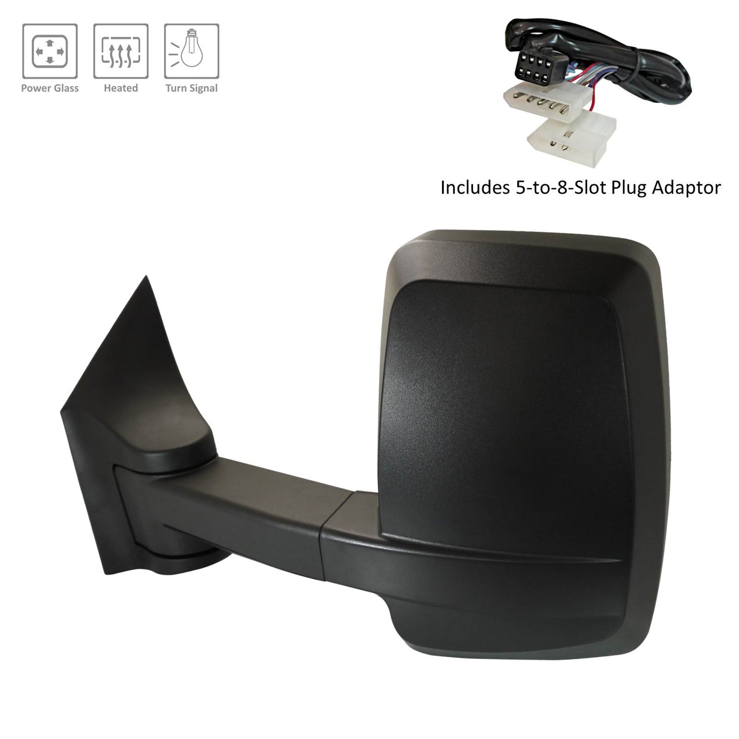 Left Side Mirror outside rear view 2003 - 2014 CHEVROLET EXPRESS 1500 GM1320531 22759636-PFM