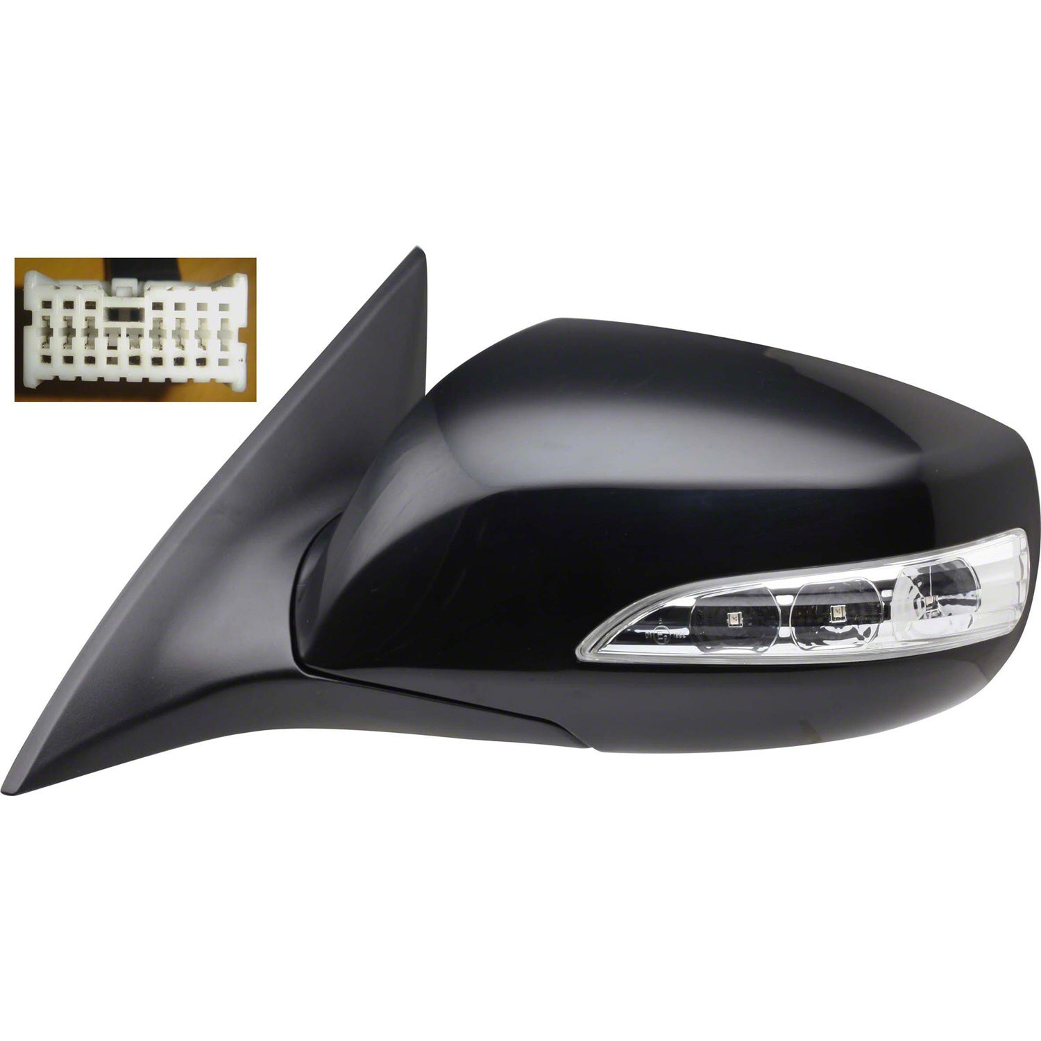 Left Side Mirror outside rear view 2010 - 2016 HYUNDAI GENESIS COUPE HY1320192 876102M120