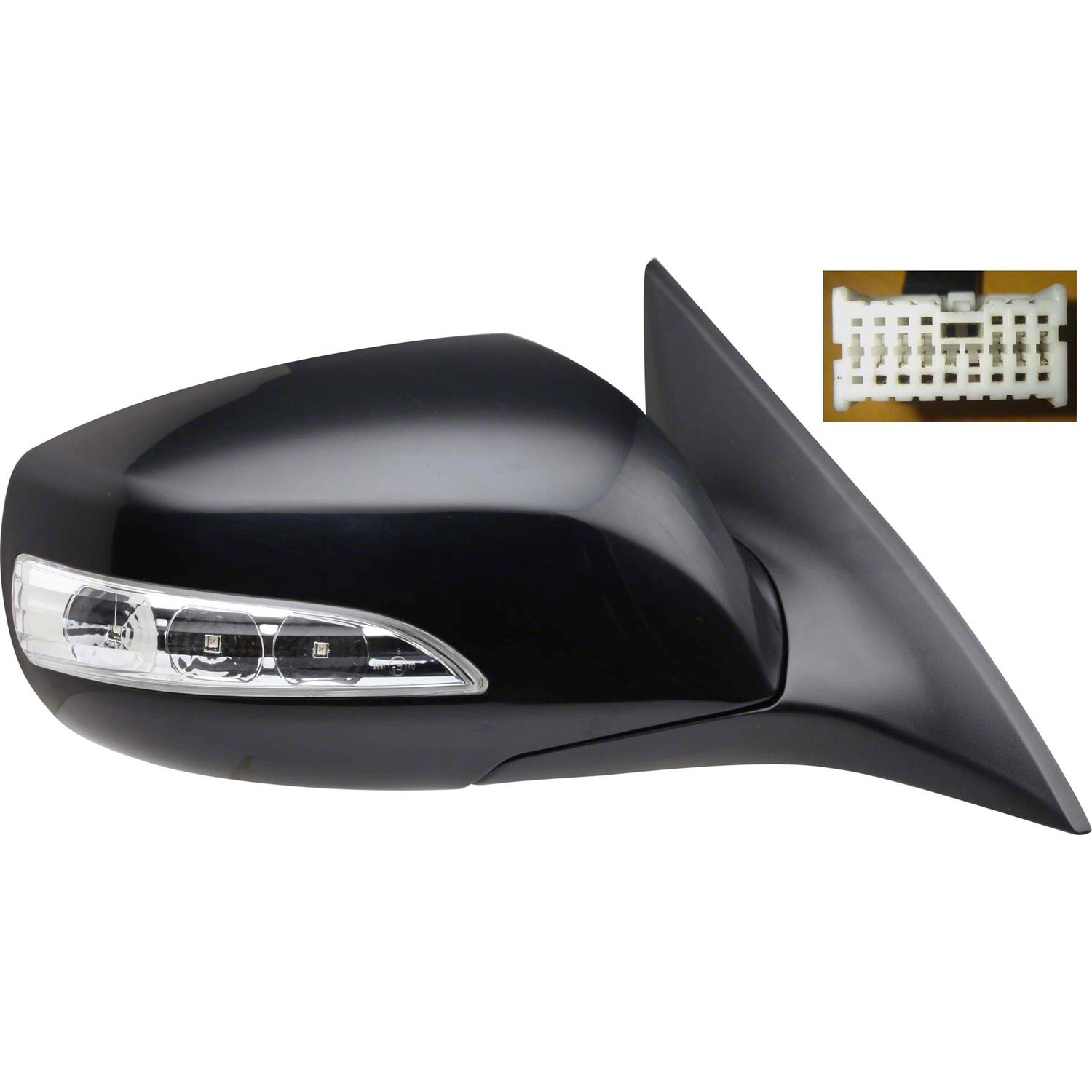 Right Side Mirror outside rear view 2010 - 2016 HYUNDAI GENESIS COUPE HY1321192 876202M120