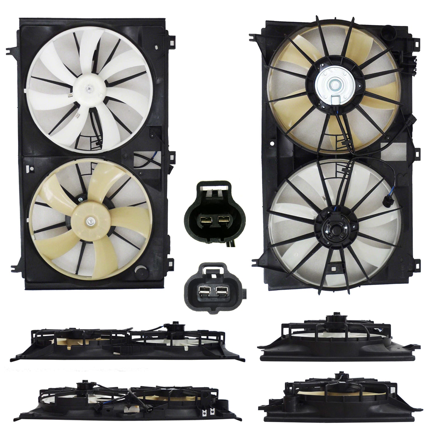 Radiator cooling fan assy 2007 - 2011 LEXUS GS350 LX3115125 1671131240-PFM