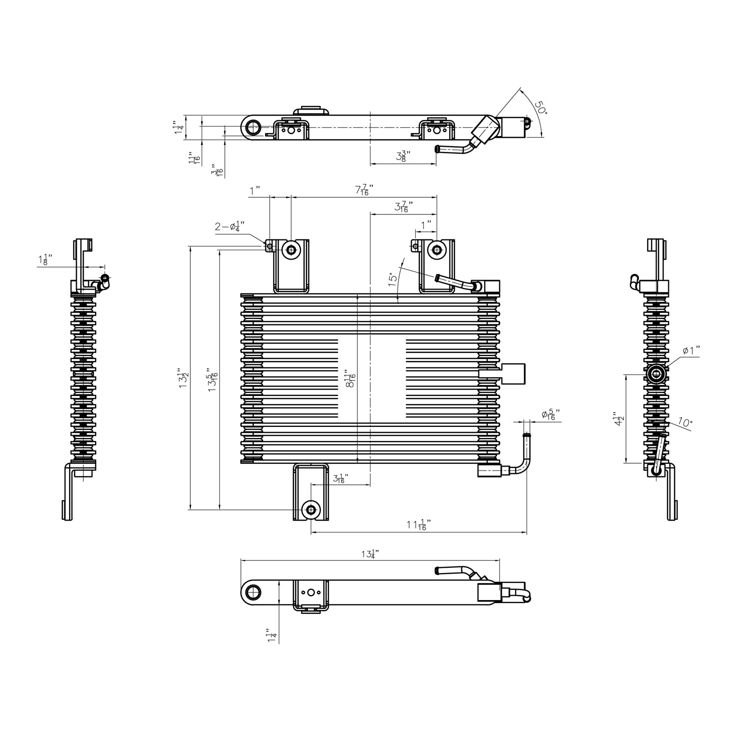 Transmission cooler assembly 2005 - 2021 NISSAN FRONTIER NI4050101 21606EA51A