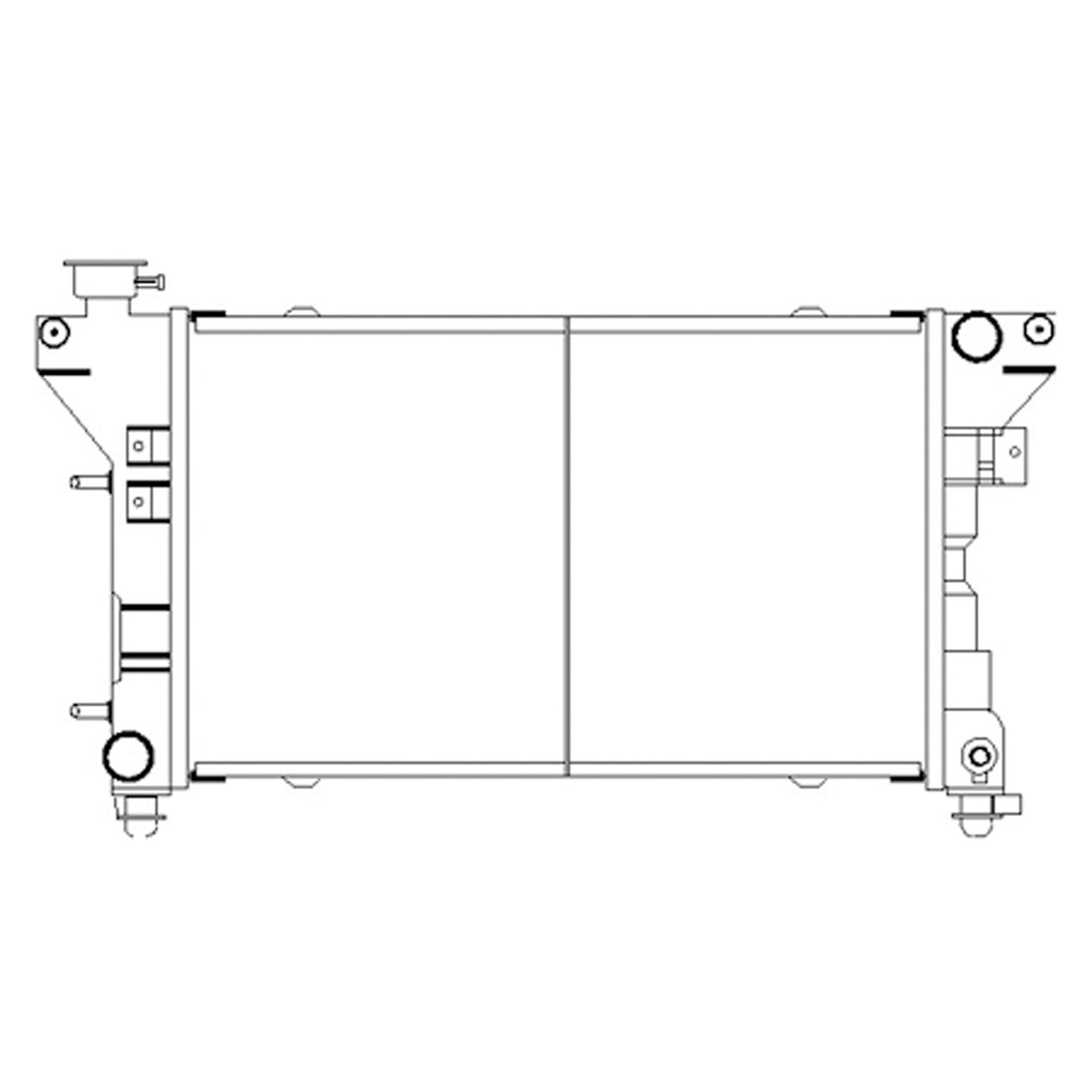 Radiator assembly 1991 - 1993 CHRYSLER IMPERIAL RAD1109 4401974