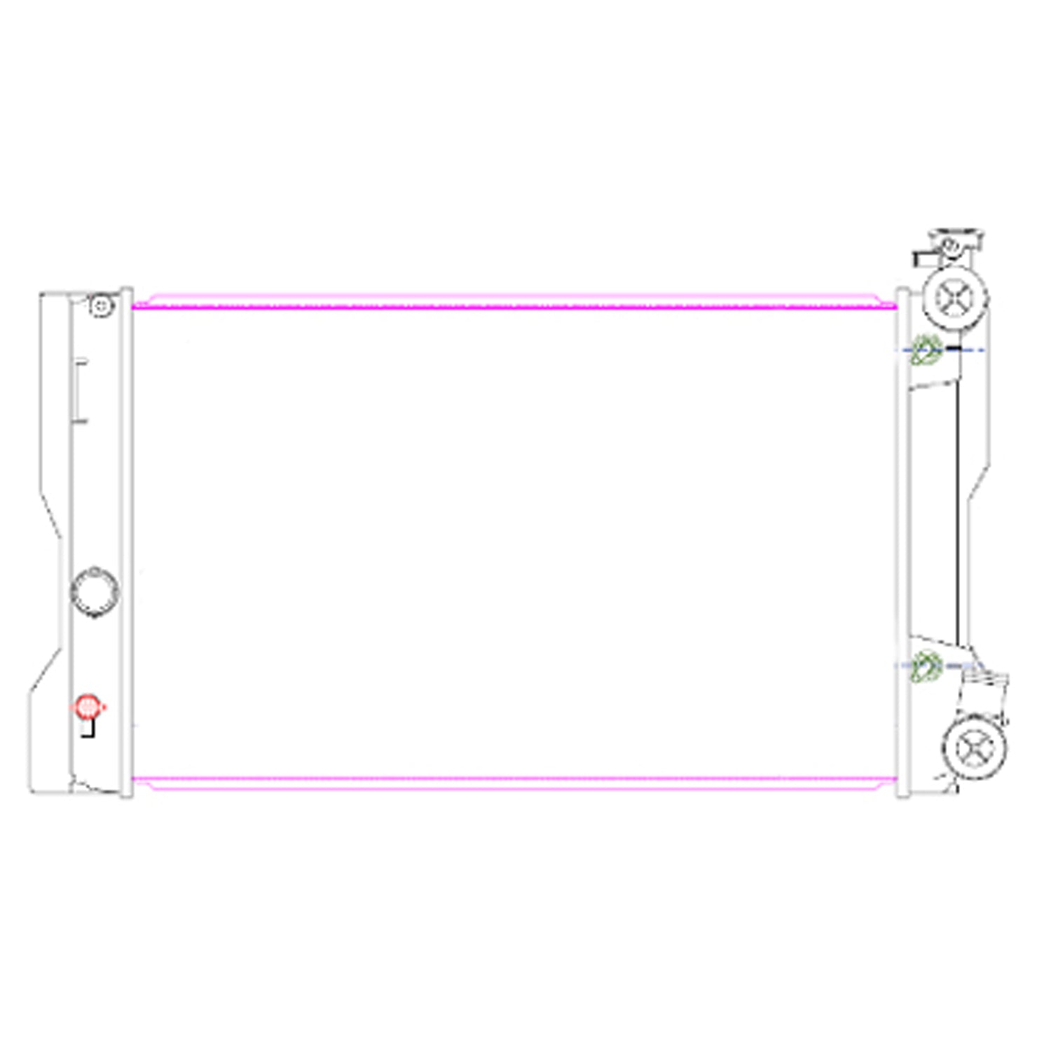 Radiator assembly 2009 - 2010 TOYOTA COROLLA RAD13049 164100H260