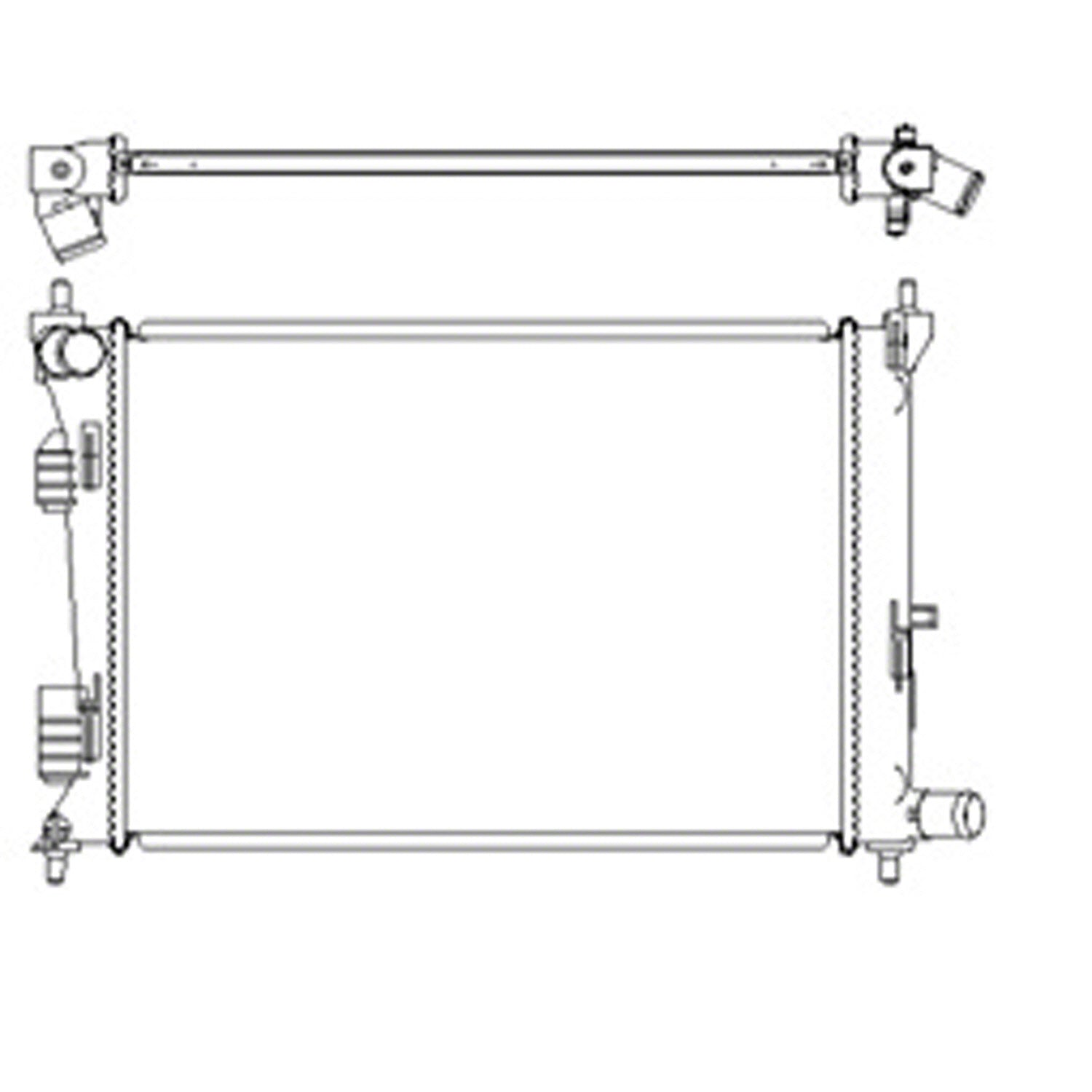 Radiator assembly 2012 - 2017 HYUNDAI ACCENT RAD13252 253101R010