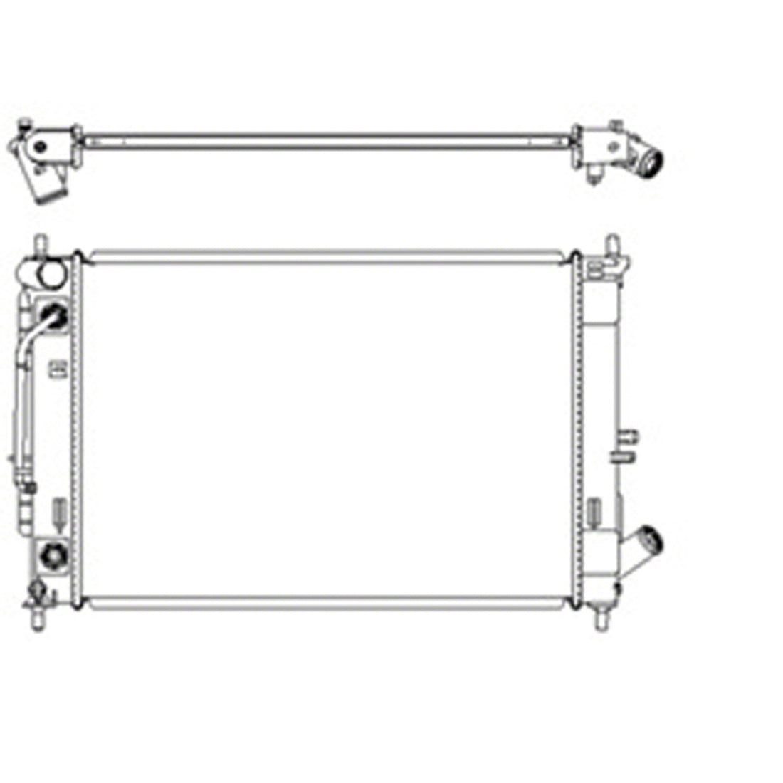 Radiator assembly 2014 - 2016 HYUNDAI ELANTRA RAD13412 253103X650