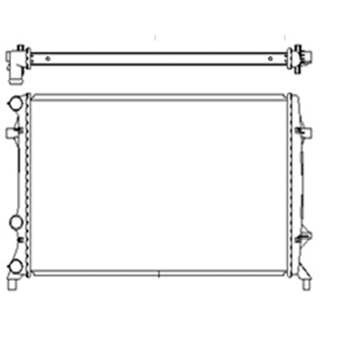 Radiator assembly 2012 - 2019 VOLKSWAGEN PASSAT RAD13422 5C0121251F