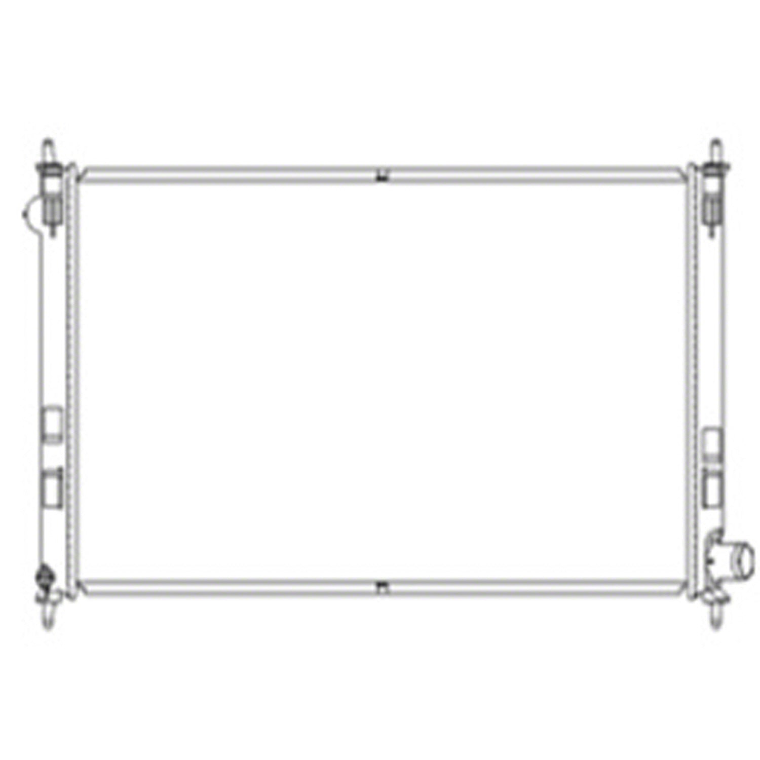 Radiator assembly 2013 - 2015 MITSUBISHI OUTLANDER SPORT RAD13443 MZ691048