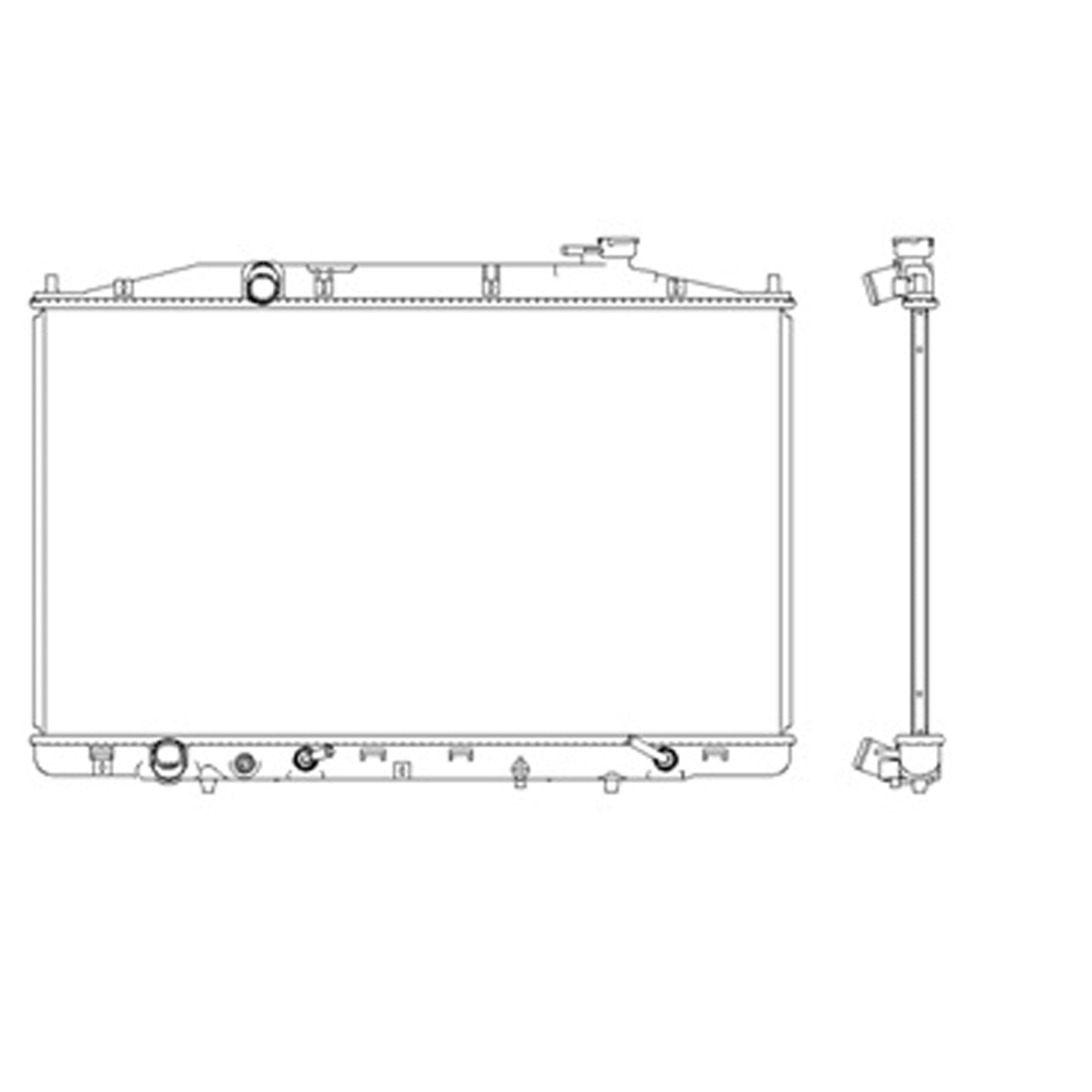 Radiator assembly 2014 - 2017 HONDA ODYSSEY RAD13446 19010RV0A61