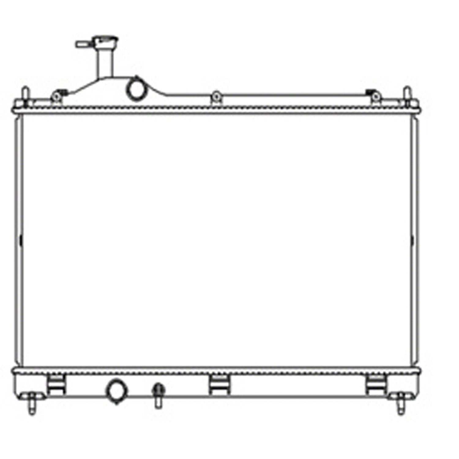 Radiator assembly 2014 - 2017 MITSUBISHI OUTLANDER RAD13470 1350A601