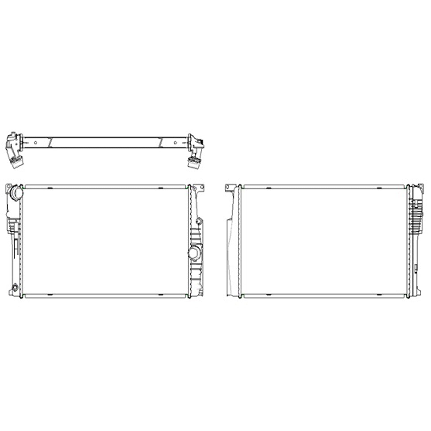 Radiator assembly 2013 - 2015 BMW 335i RAD13581 17118672103