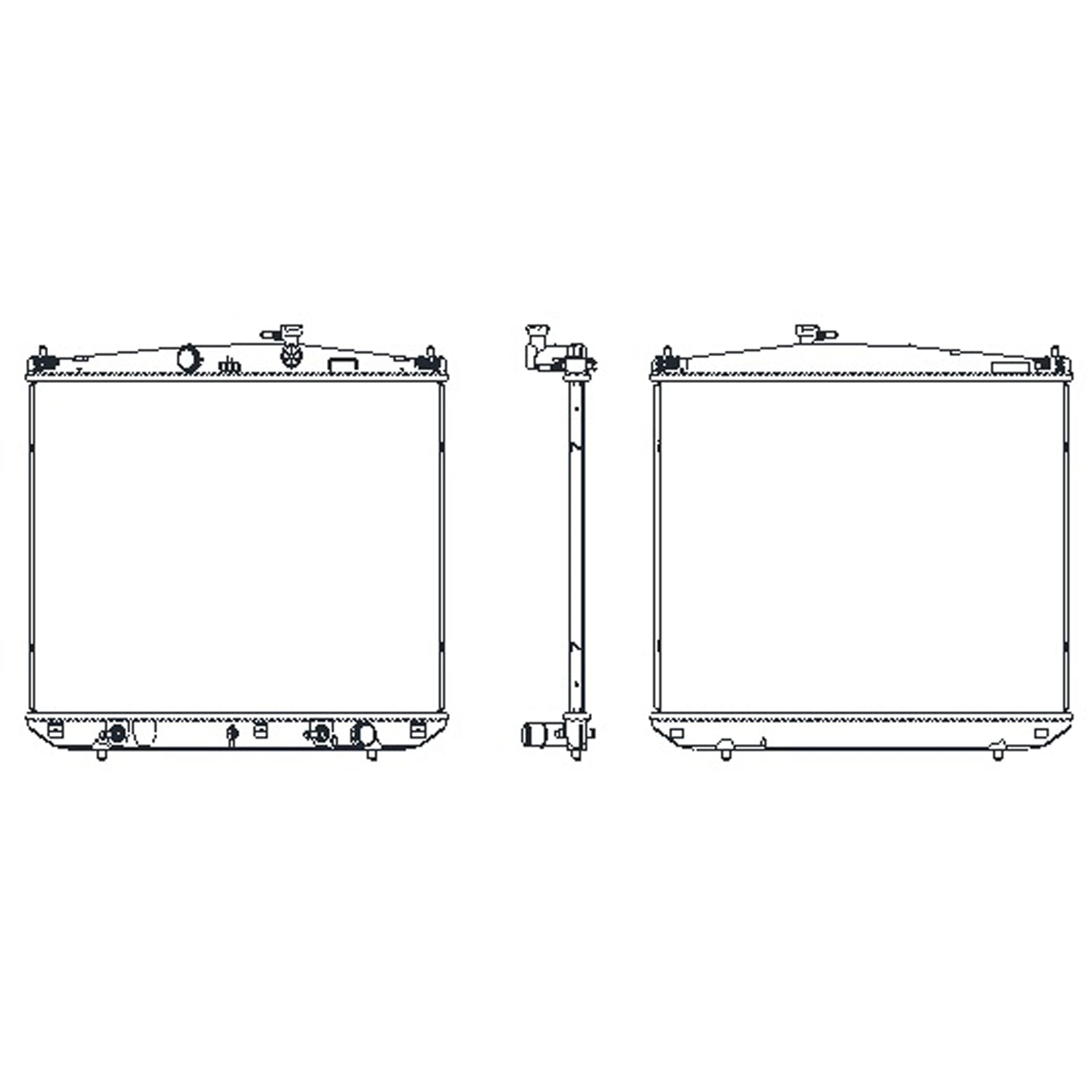 Radiator assembly 2016 - 2022 LEXUS RX350 RAD13596 164000P510