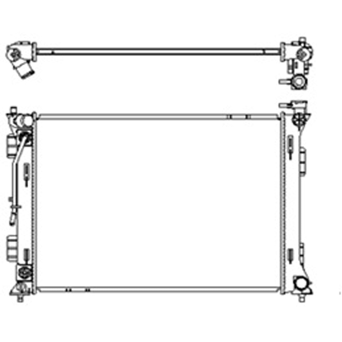 Radiator assembly 2016 - 2020 KIA OPTIMA RAD13603 25310C1150