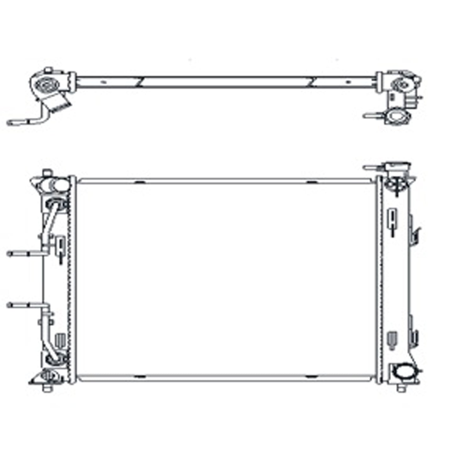 Radiator assembly 2016 - 2020 KIA OPTIMA RAD13604 25310C1250