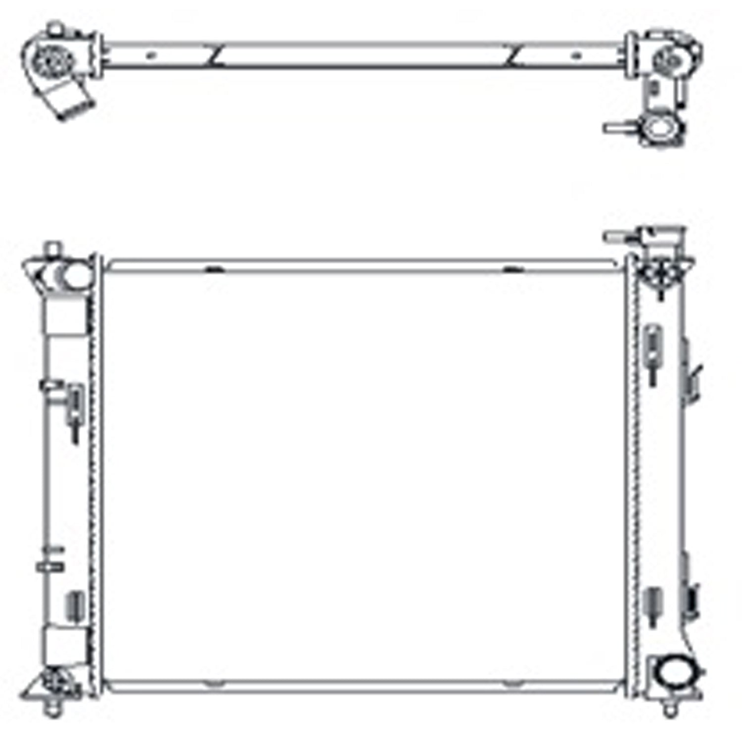 Radiator assembly 2016 - 2020 KIA OPTIMA RAD13605 25310D5200