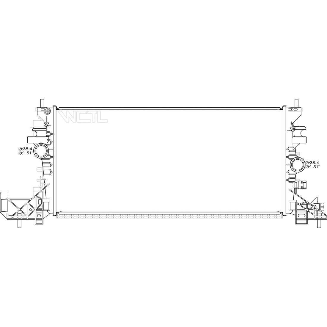 Radiator assembly 2017 - 2017 CHEVROLET CRUZE RAD13620 39126594