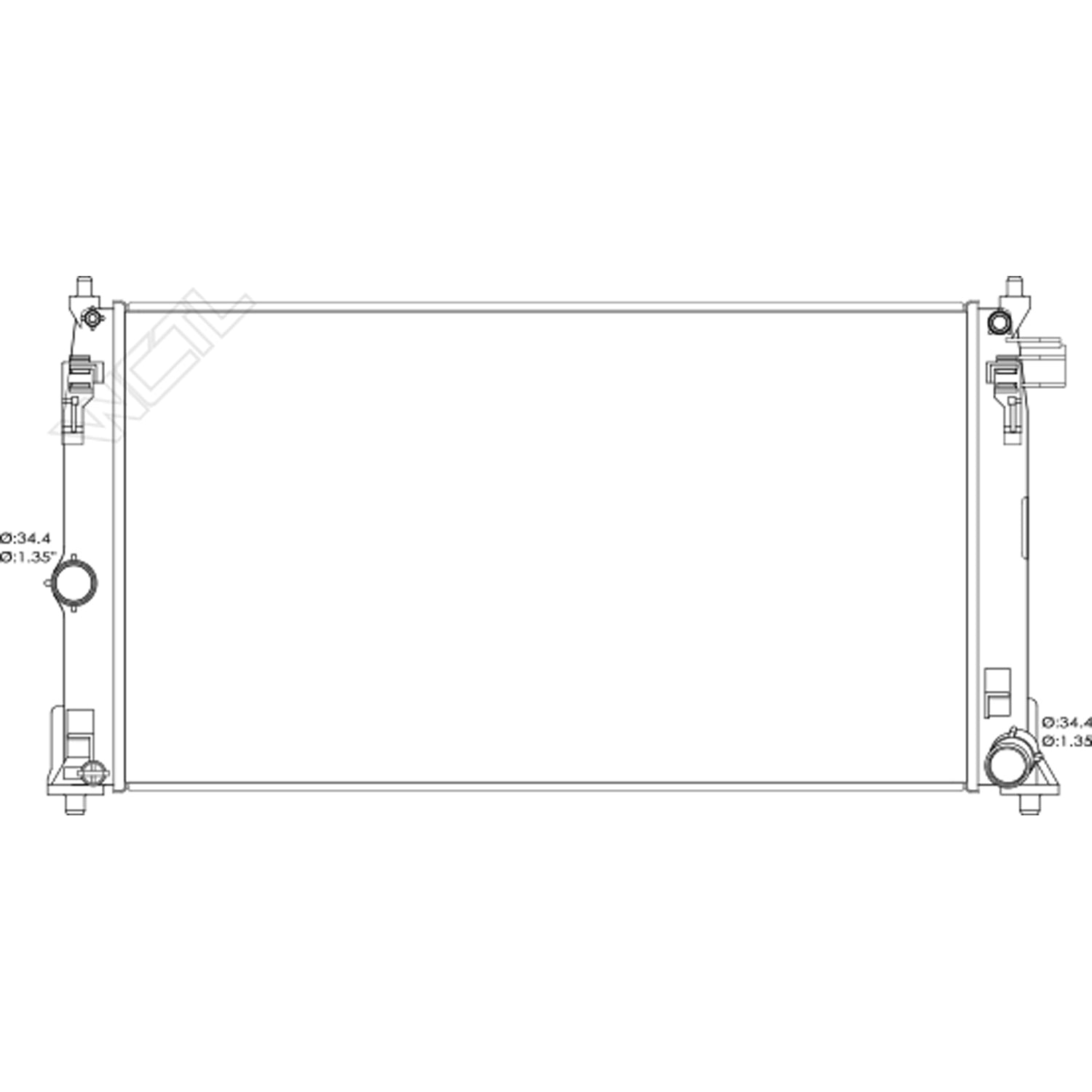 Radiator assembly 2018 - 2022 TOYOTA C-HR RAD13666 164000T350