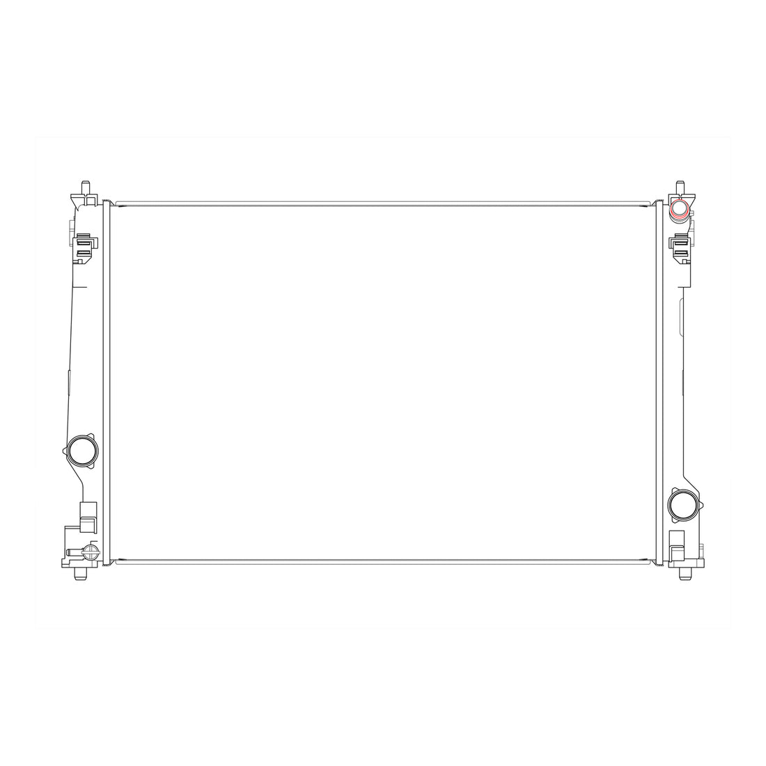 Radiator assembly 2018 - 2022 TOYOTA CAMRY RAD13670 16400F0010