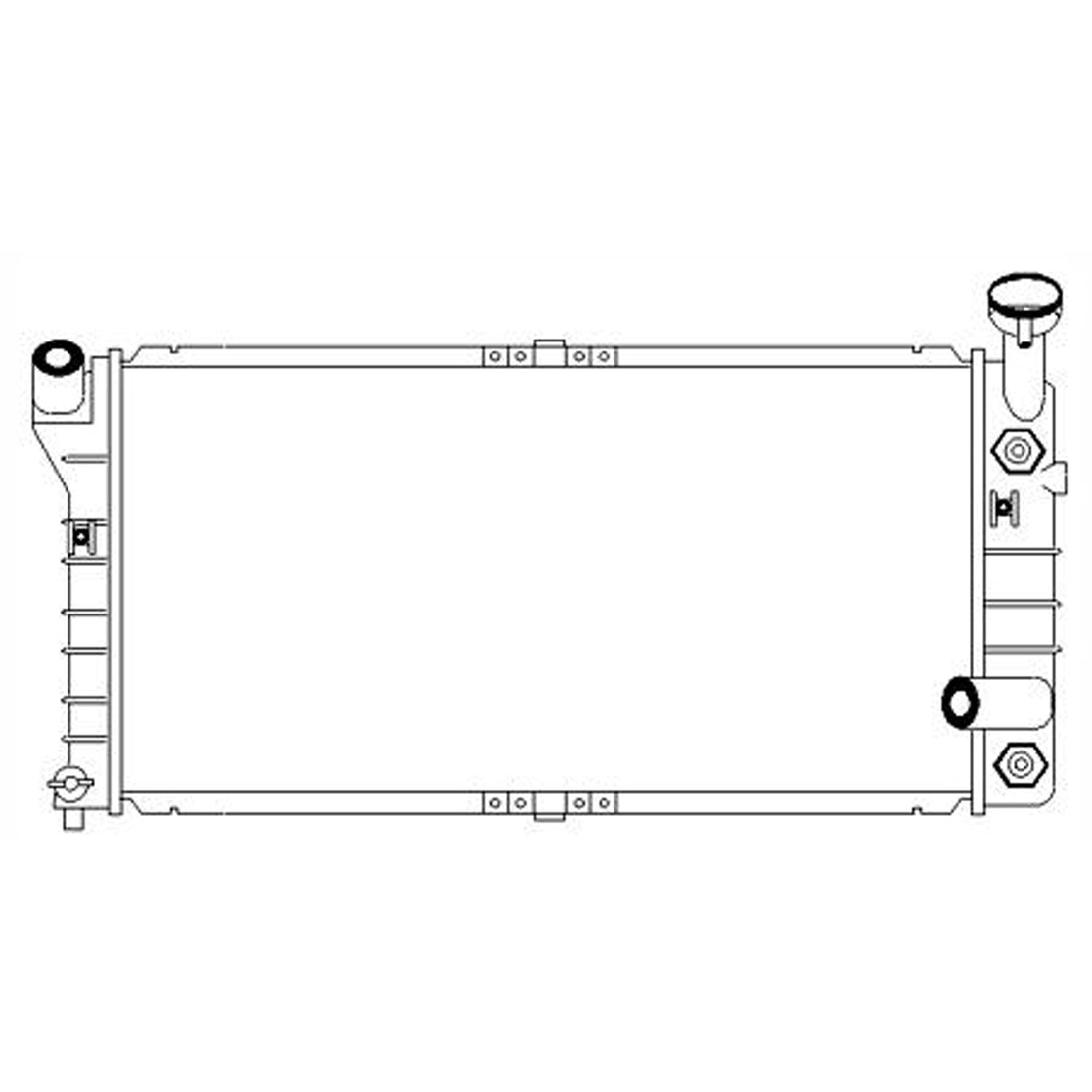Radiator assembly 1994 - 1996 BUICK REGAL RAD1518 52471561