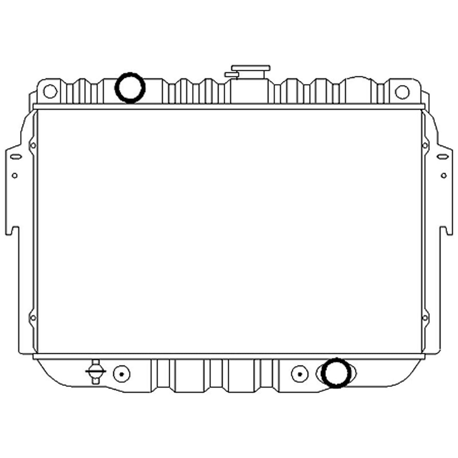 Radiator assembly 1994 - 1994 DODGE B150 RAD1707 52029628AB