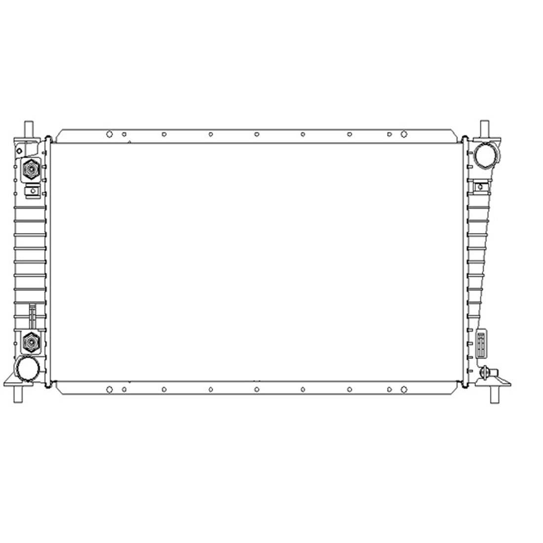 Radiator assembly 1997 - 1998 FORD F-150 RAD2141 F75Z8005DA