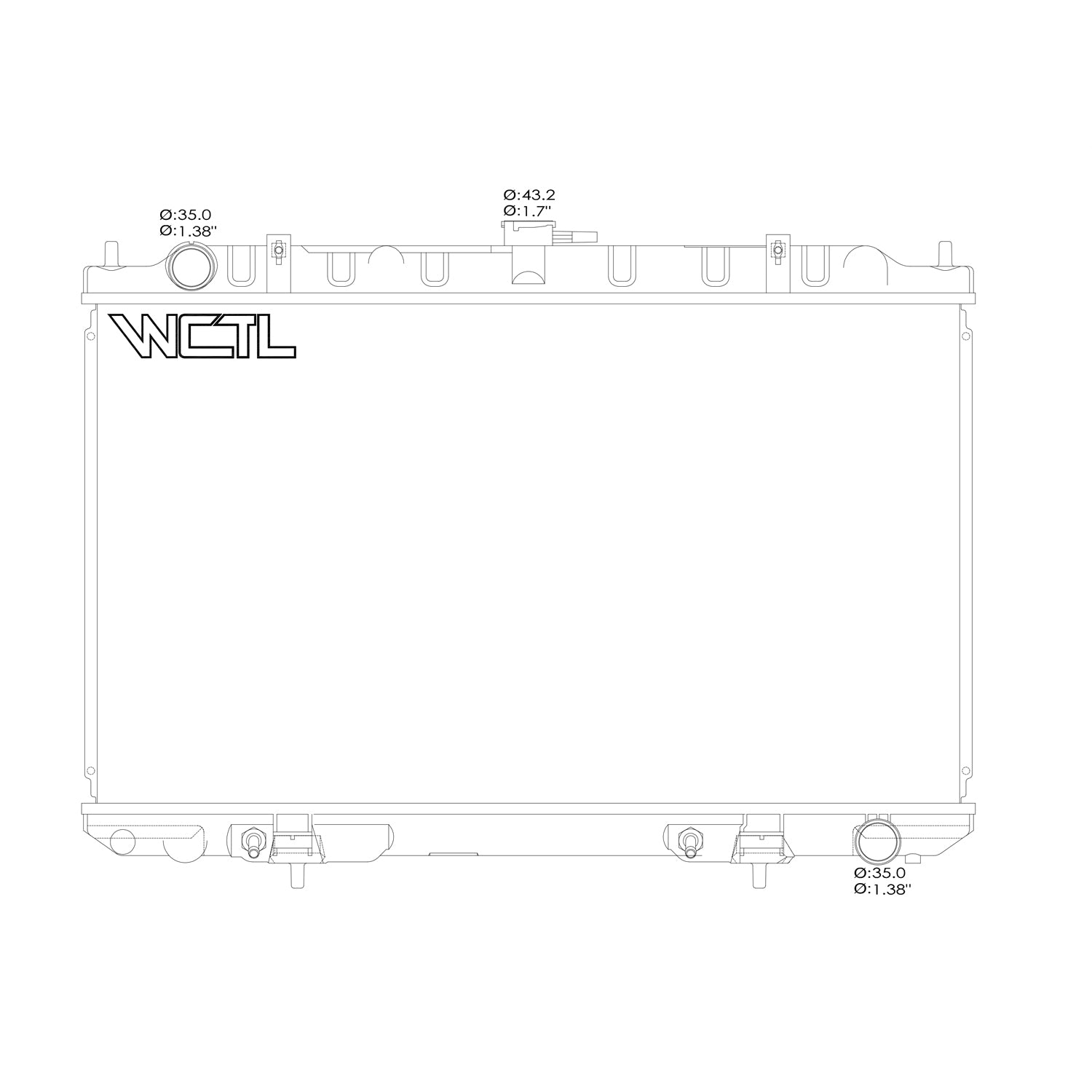 Radiator assembly 2001 - 2001 NISSAN MAXIMA RAD2329 214102Y700