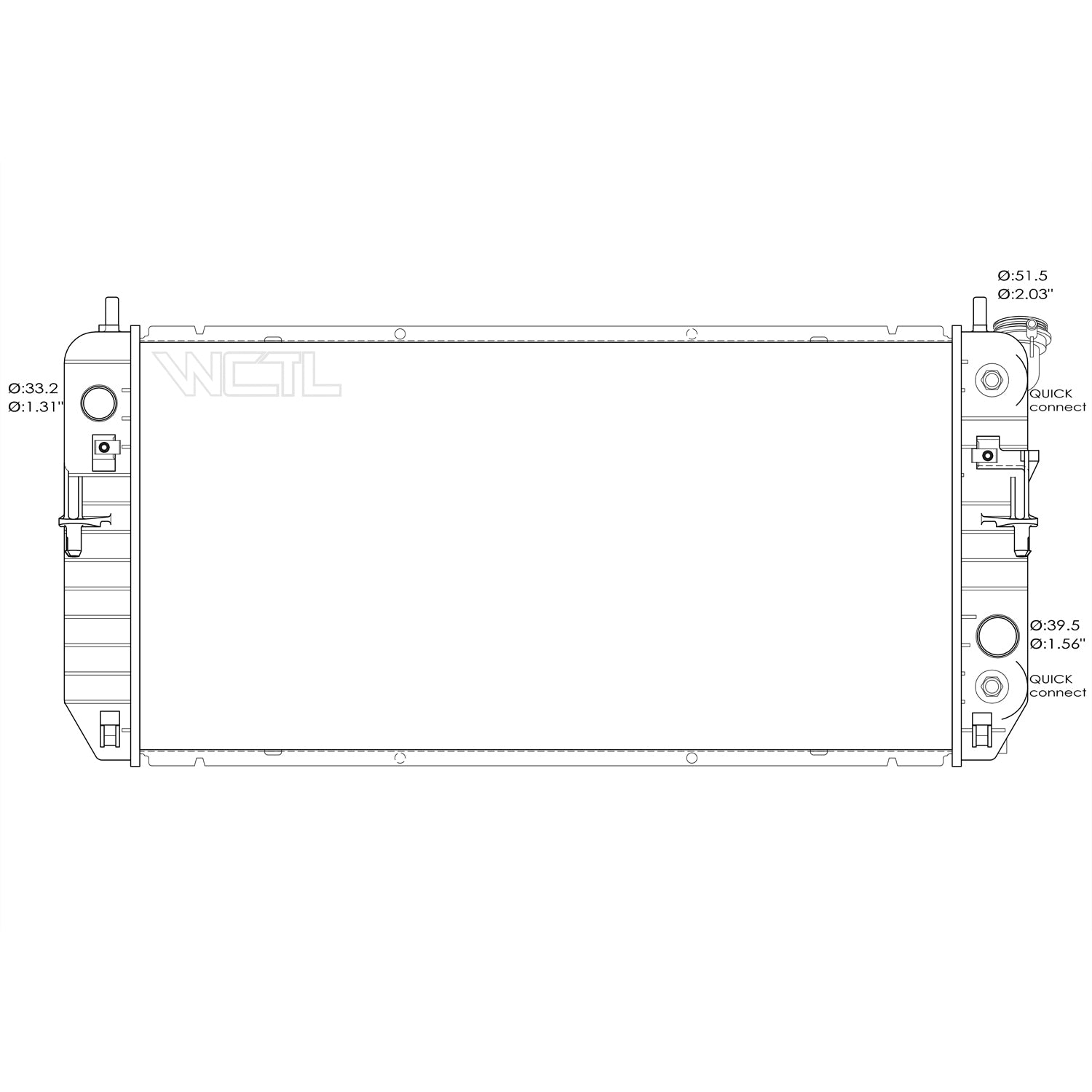 Radiator assembly 2006 - 2008 BUICK LUCERNE RAD2854 25772258