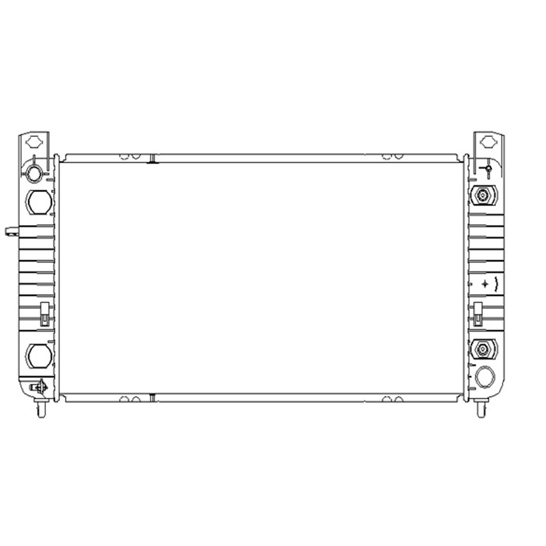 Radiator assembly 2005 - 2007 CADILLAC ESCALADE RAD2921 22840117
