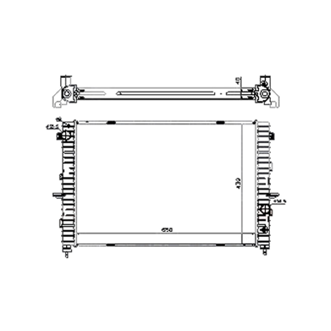 Radiator assembly 1999 - 2004 LAND ROVER DISCOVERY RAD2930 PCC000710