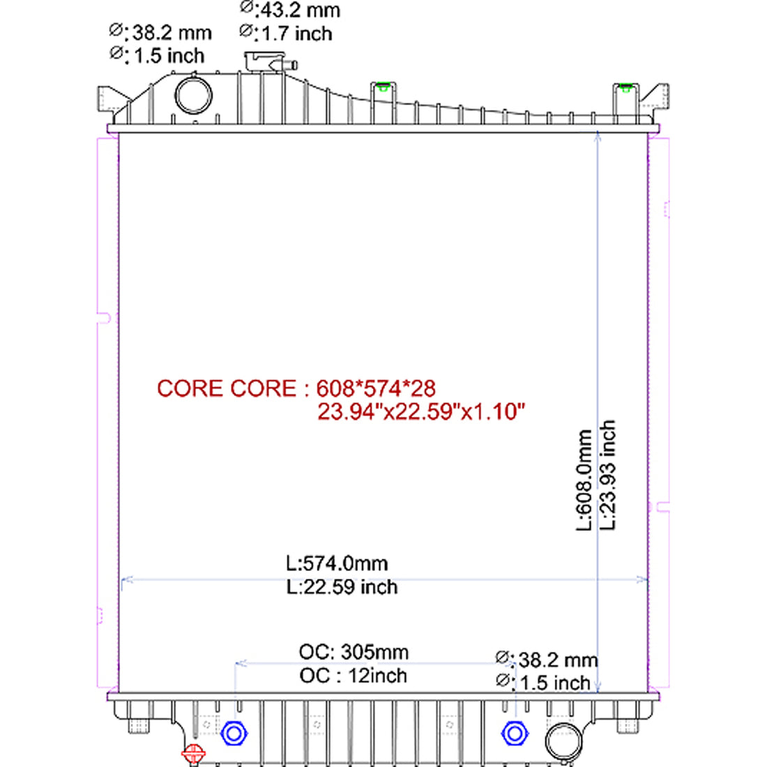 Radiator assembly 2007 - 2010 FORD EXPLORER RAD2952 8L2Z8005A
