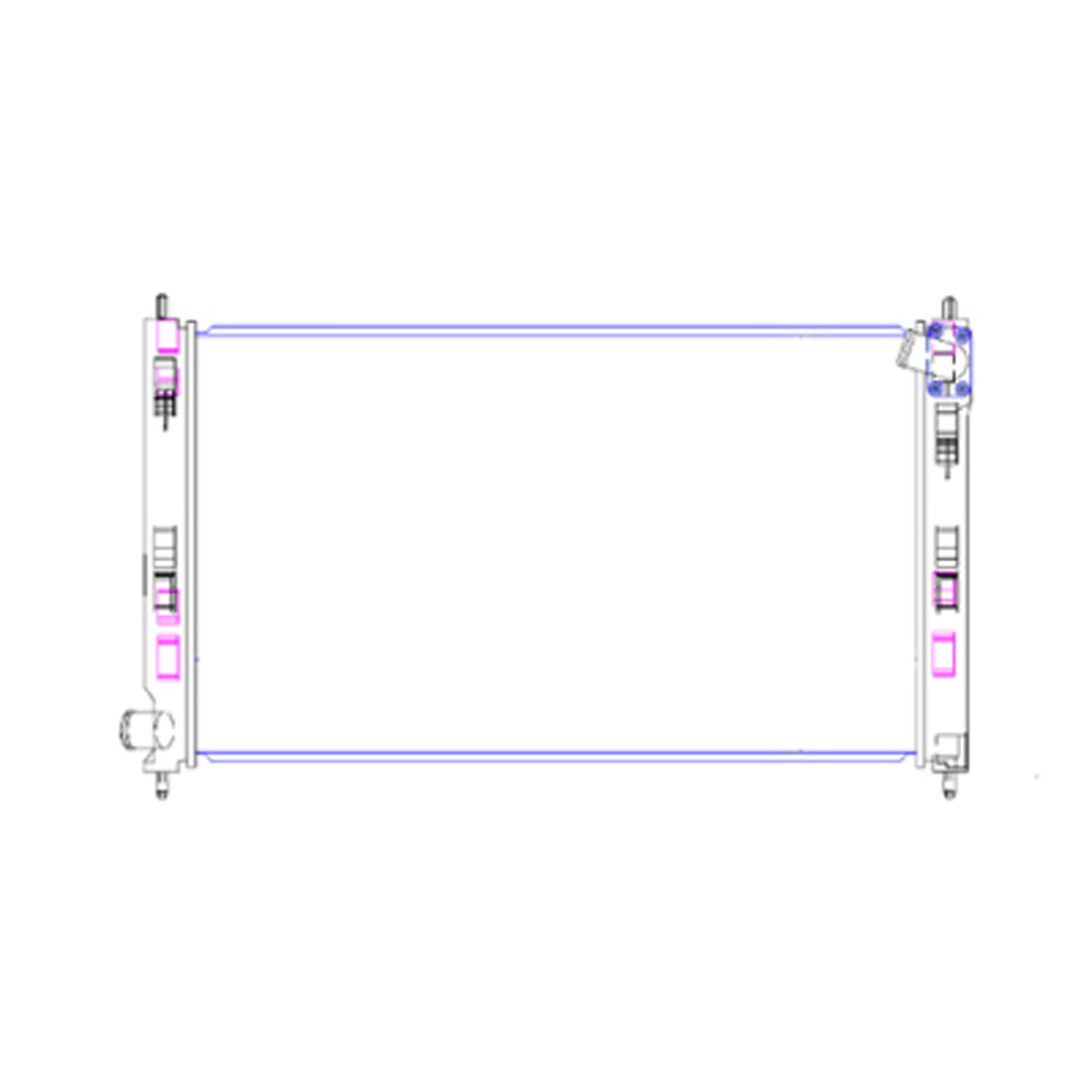 Radiator assembly 2014 - 2017 MITSUBISHI LANCER RAD2979 MN156092