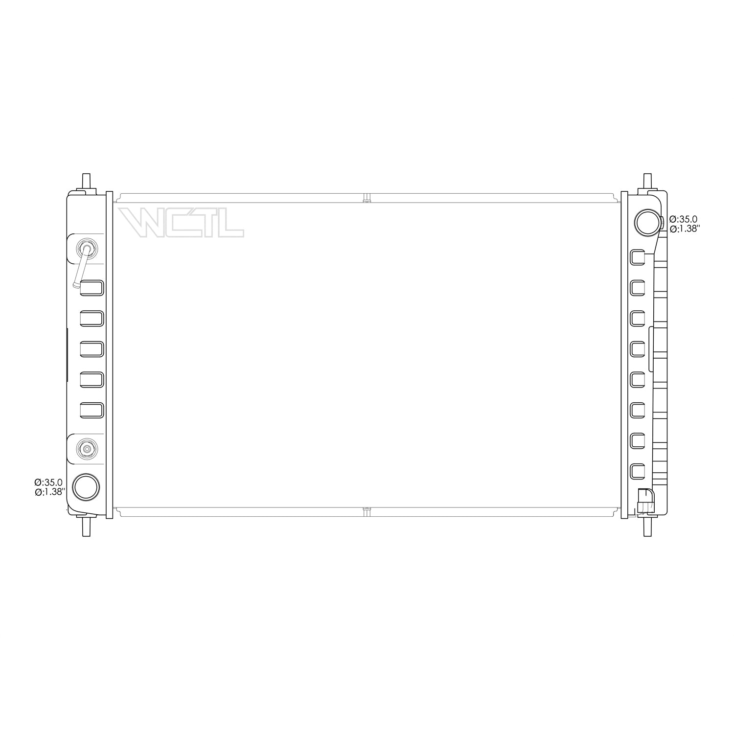 Radiator assembly 2008 - 2013 NISSAN ALTIMA RAD2988 21460ZN50B