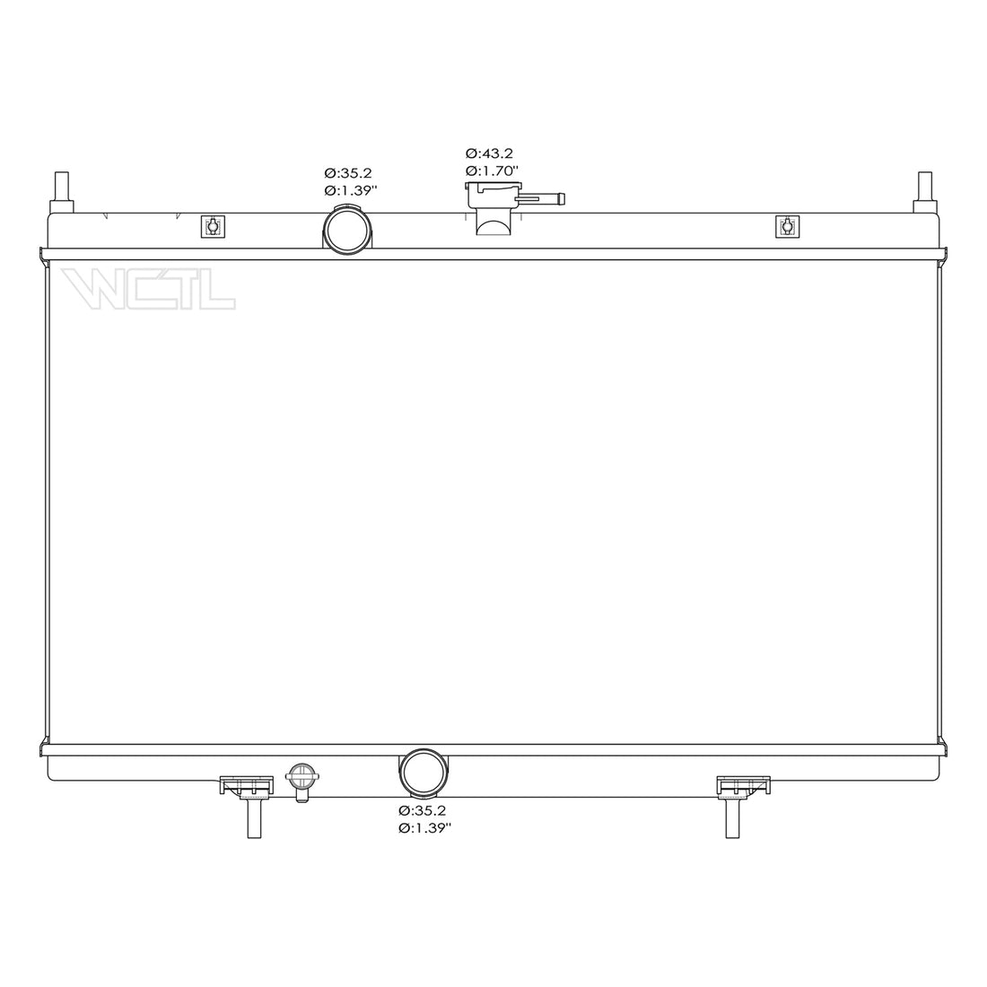 Radiator assembly 2007 - 2012 NISSAN SENTRA RAD2998 21400ET000