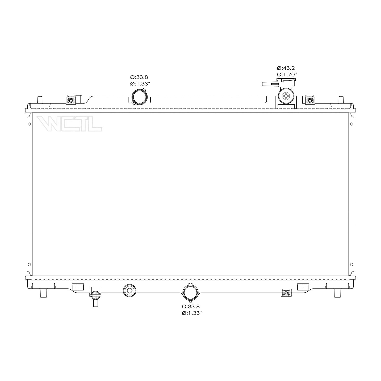 Radiator assembly 2014 - 2018 MAZDA 3 RAD3091 PEDD15200B