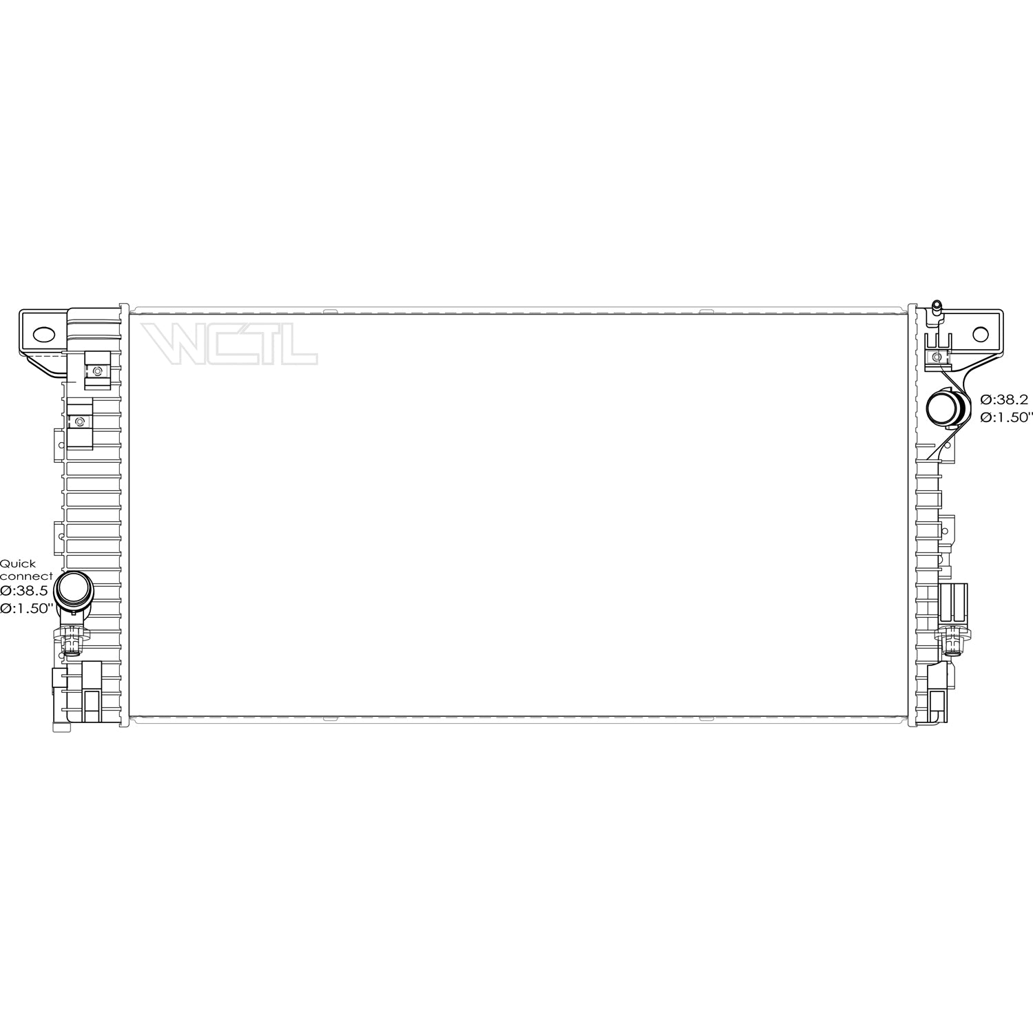 Radiator assembly 2018 - 2018 FORD F-150 RAD3108 HL3Z8005C
