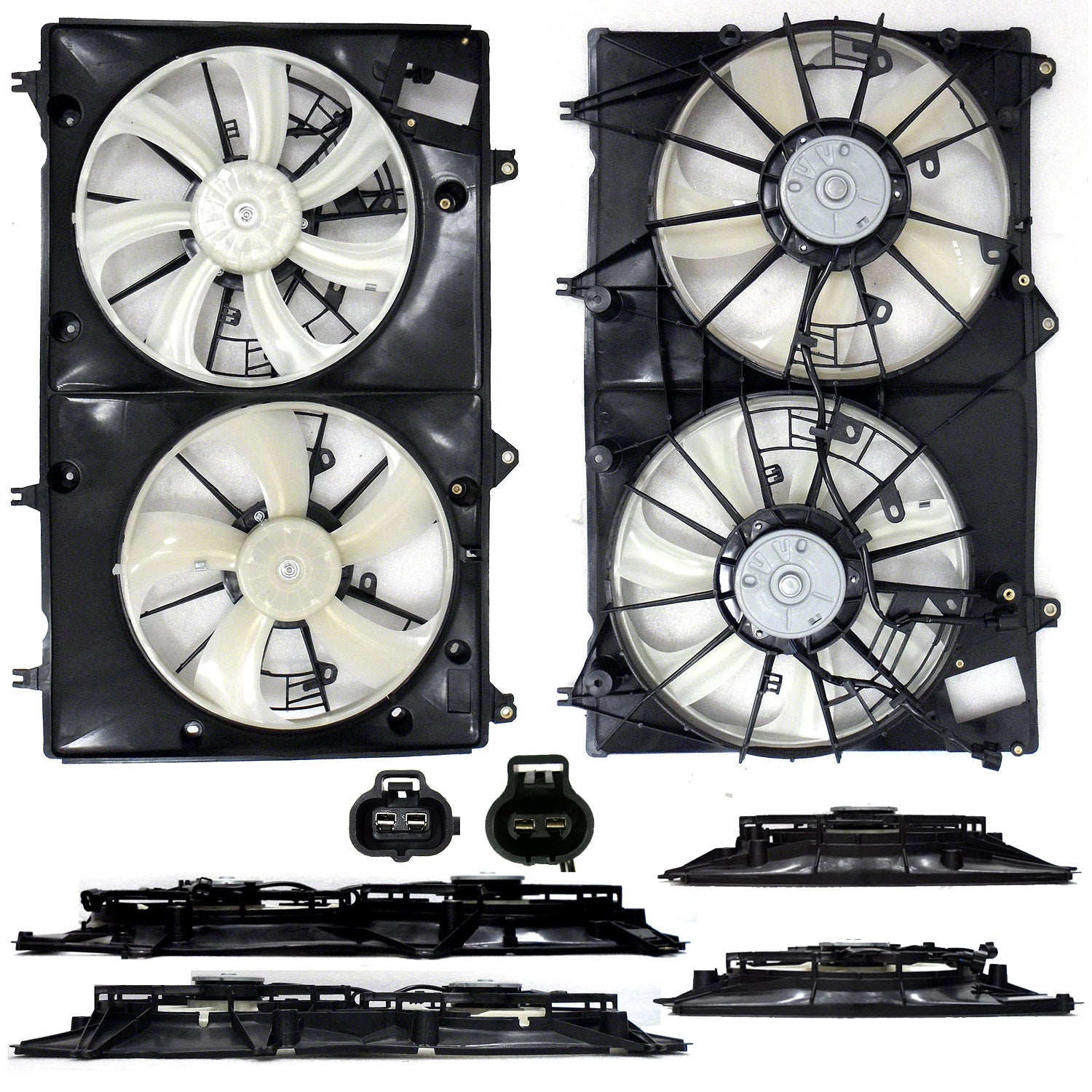 Radiator cooling fan assy 2010 - 2013 TOYOTA HIGHLANDER TO3115171 167110P190-PFM