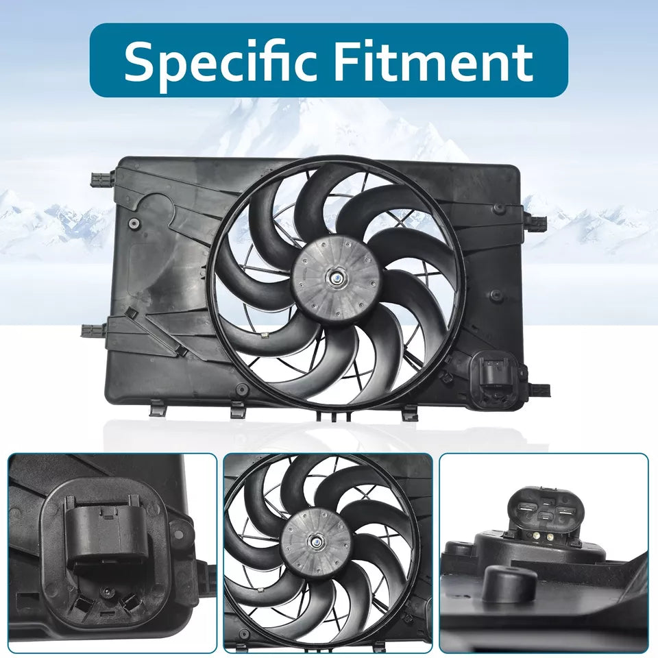 Conjunto de ventilador de refrigeración del radiador 2012 - 2017 BUICK VERANO GM3115243 13360890-PFM