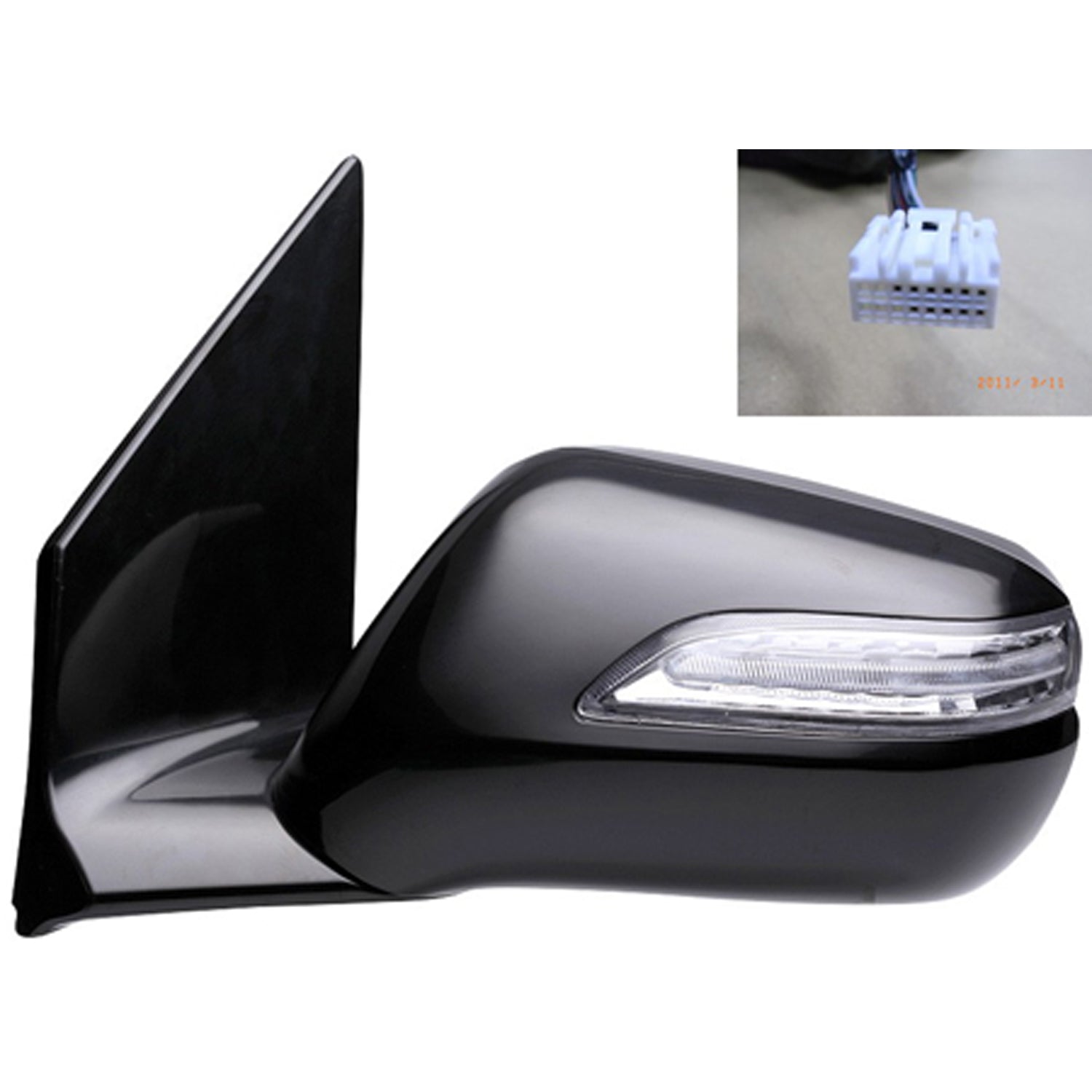 Left Side Mirror outside rear view 2007 - 2008 ACURA MDX  AC1320112 76250STXA04ZG