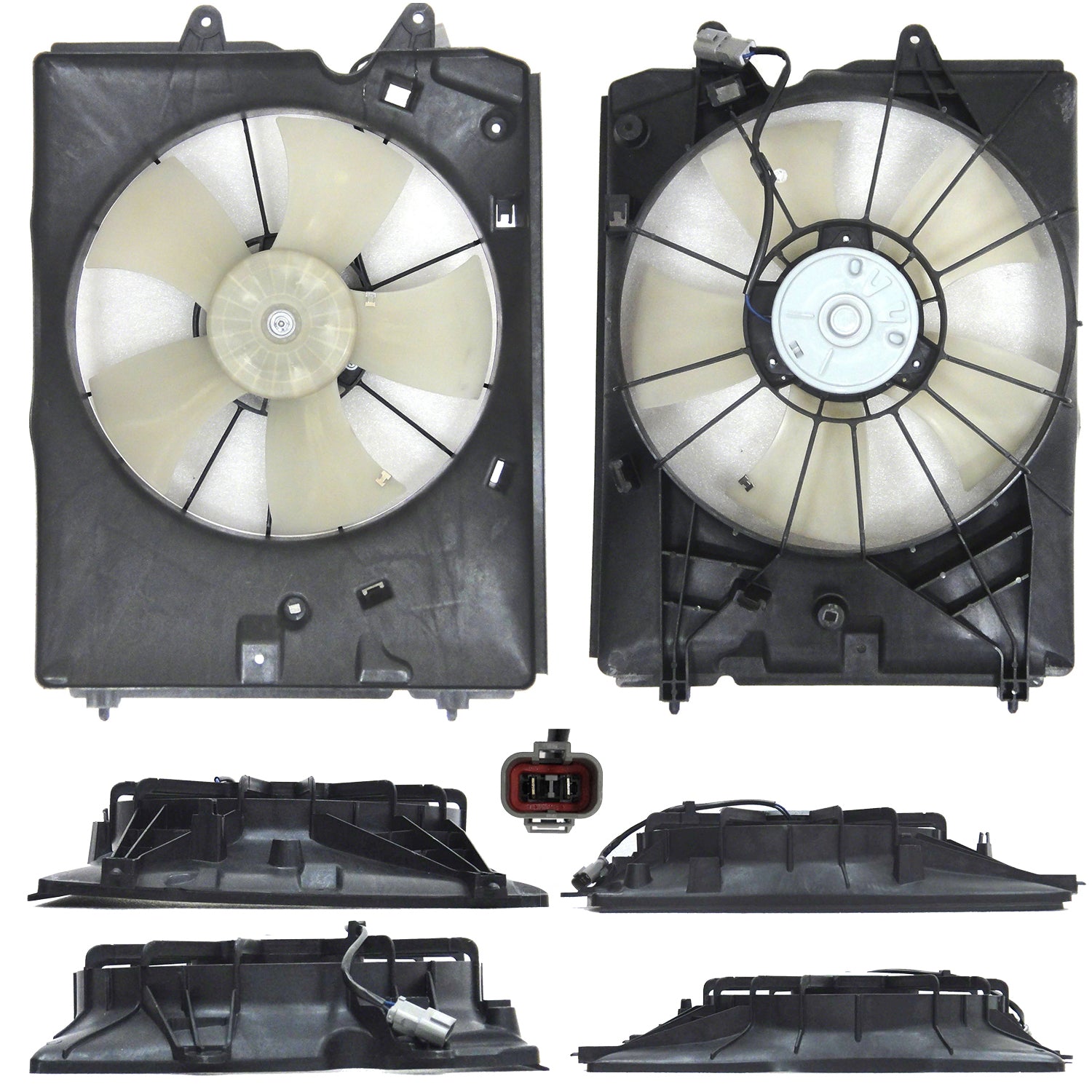 Radiator cooling fan assy 2007 - 2013 ACURA MDX  AC3115117 19015RYEA01-PFM