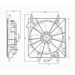 Conjunto de ventilador/motor del radiador 2004 - 2005 ACURA TSX AC3117100 AC3117100