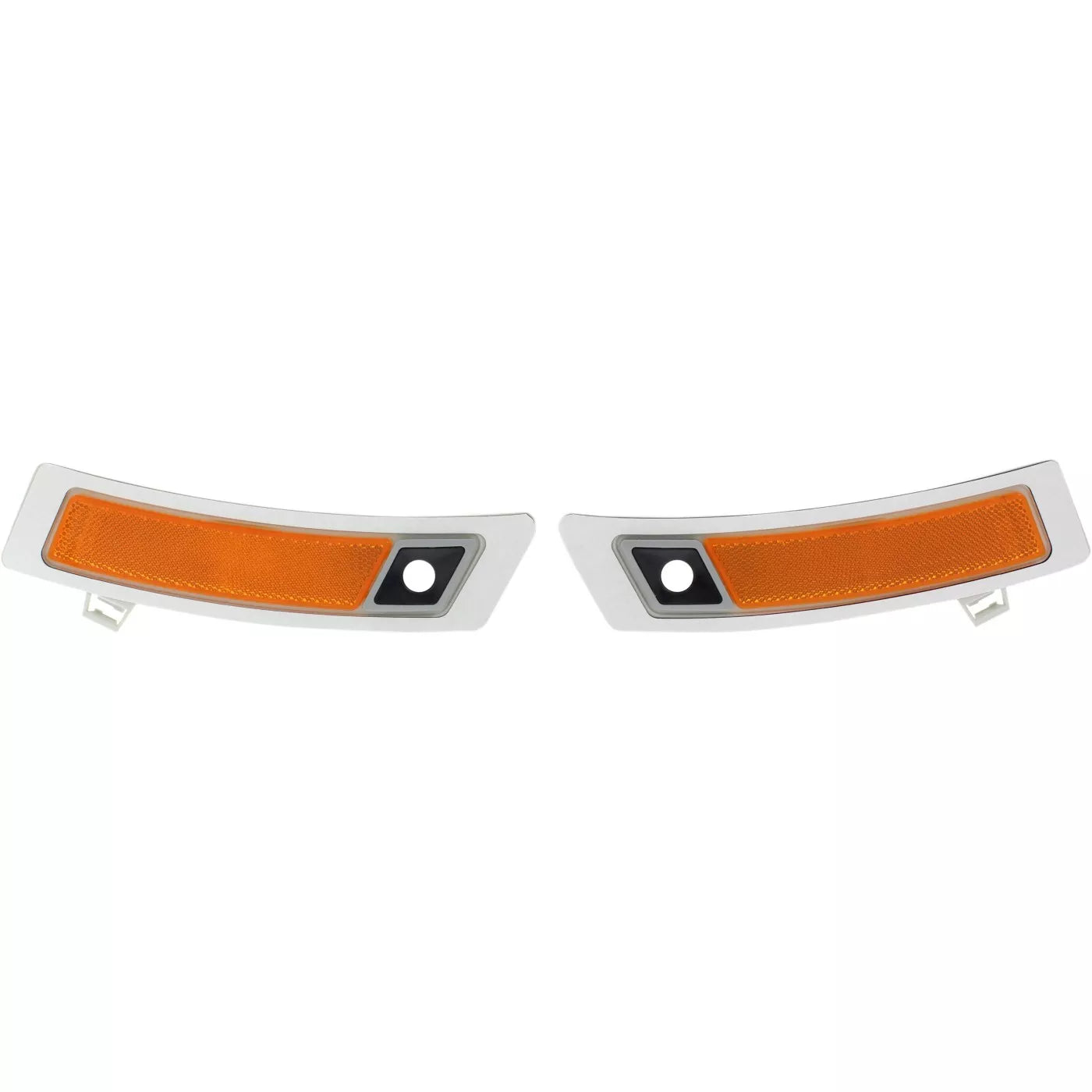 Left &amp; Right Side Front bumper reflector 2011 - 2013 BMW X5 CAPA BM1084104C 63147274434