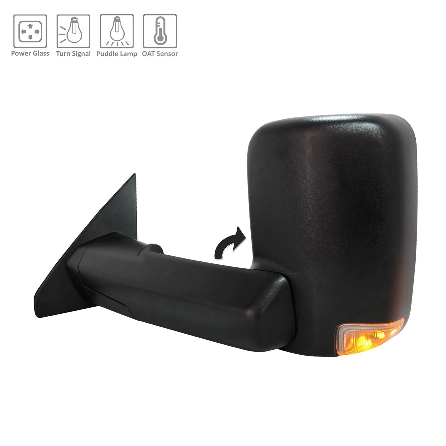 Left Side Mirror outside rear view 2019 - 2019 RAM 1500  CH1320459 68276471AE