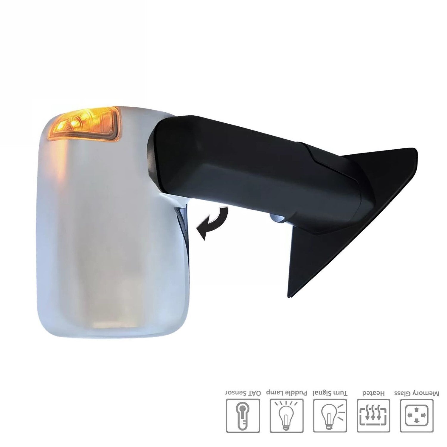 Espejo retrovisor exterior izquierdo 2019 - 2021 RAM 1500 CH1320460 68276477AE